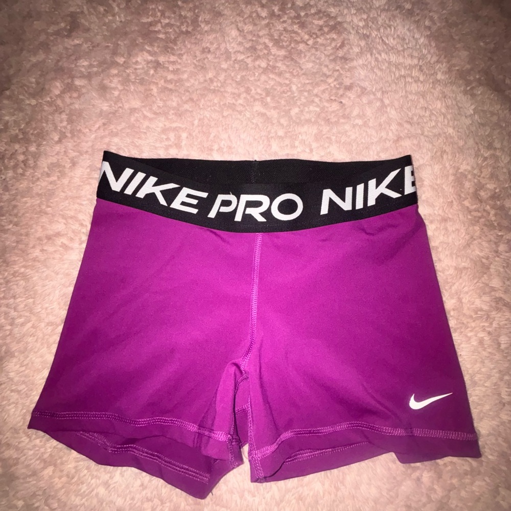 Nike Pro Women's Purple Shorts